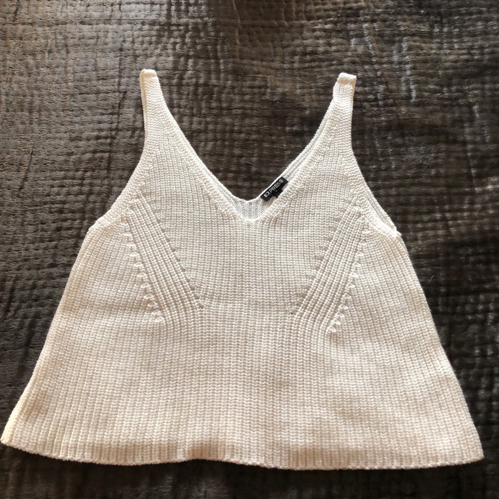 White Knit Tank